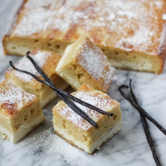 Vanilla Bean Ricotta Cheesecake Cake - Recipe photo by ChezCateyLou