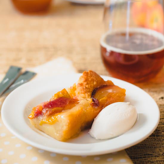 Peach Cobbler & Oak-aged Wild Ale - Recipe photo by heybrewtiful