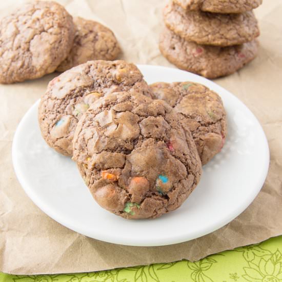 M&M Chocolate Crackle Cookies - Recipe photo by IntrovertBaker