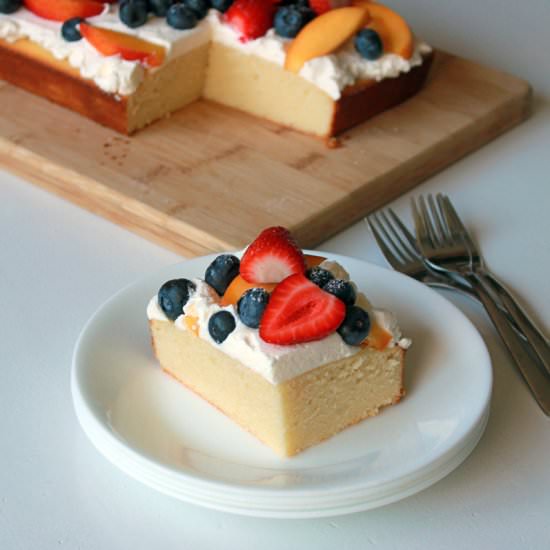 Summer Fruit Chiffon Cake - Recipe photo by oh_sweet_day