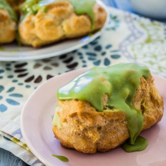 Green Tea Eclairs - Recipe photo by fromscratchmostly