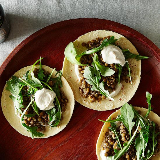 Mushroom Lentil Tacos - Recipe photo by food52