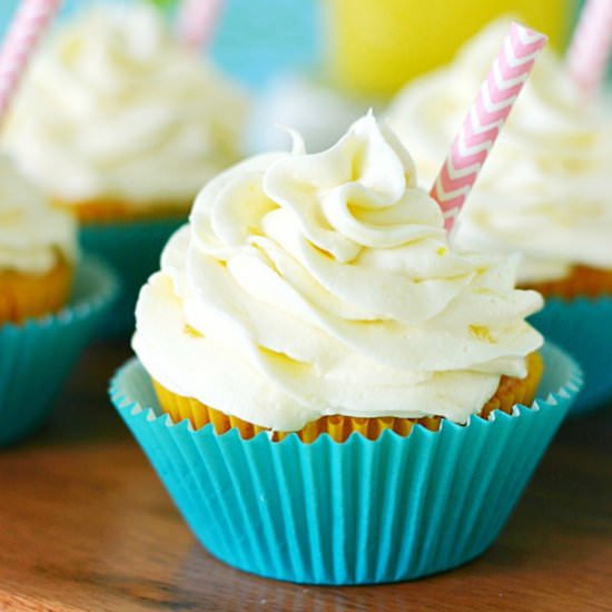 Pineapple Dole Whip Cupcakes - Recipe photo by yummycrumble