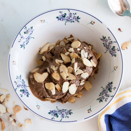 Dairy Free Almond Chocolate Gelato - Recipe photo by GlamorousBite