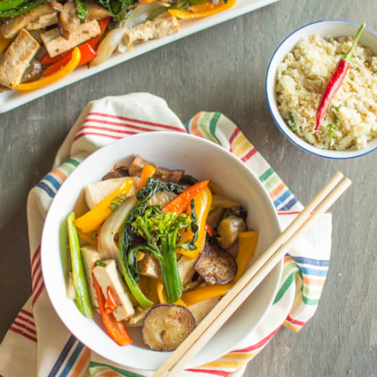 Chili Eggplant Tofu Stir Fry - Recipe photo by healthynibblesandbits