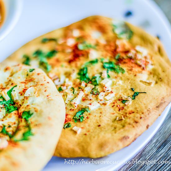 Garlic Kulcha - Recipe photo by Herbivore Cucina