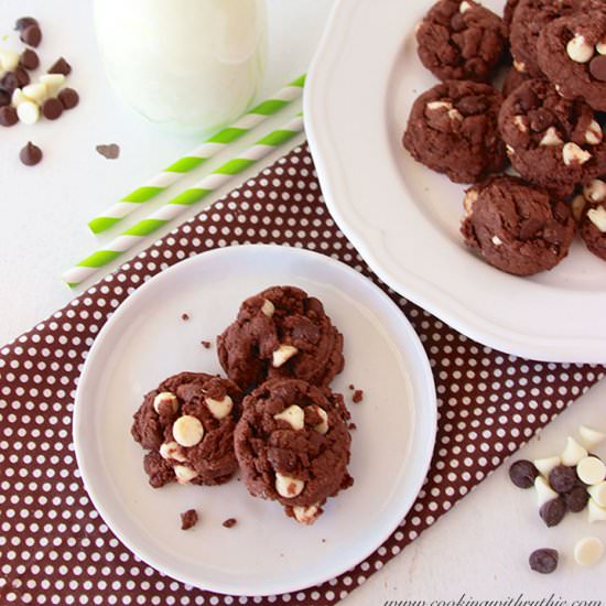 Triple Chocolate Cake Mix Cookies - Recipe photo by cookingwithruthie