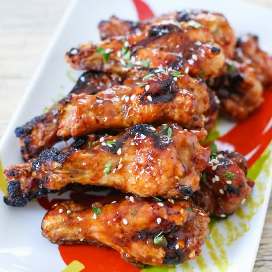 Korean Style Grilled Wings - Recipe photo by kirbie
