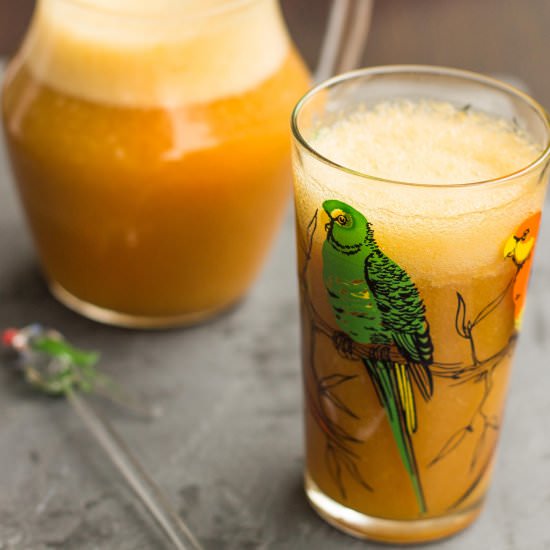 Peach Agua Fresca - Recipe photo by TarikaSingh