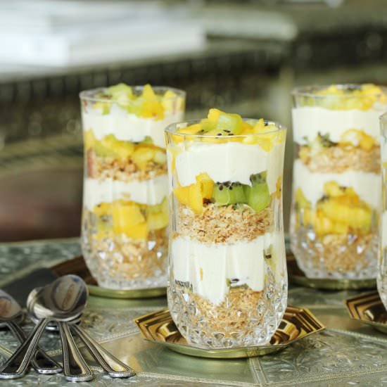 Exotic Fruit Cheesecake Pots - Recipe photo by Beela