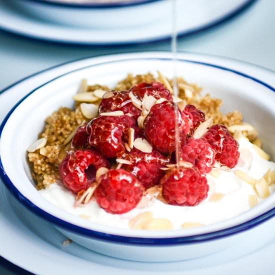 Toasted Honey and Cinnamon Quinoa - Recipe photo by AFeastForTheEyes