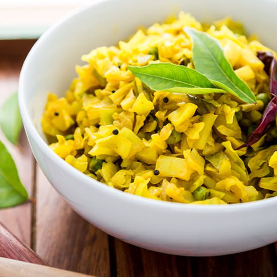 Cabbage With Green Peas - Recipe photo by cookwithmanali