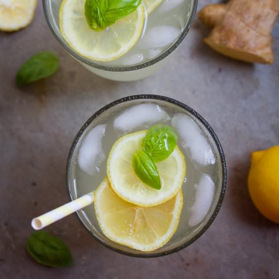 Ginger Lemonade - Recipe photo by Horses &amp; Heels