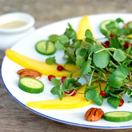 Watercress, Mango and Pecan Salad - Recipe photo by flavourphotos