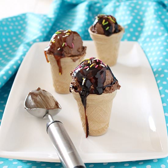 No Machine Chocolate Ice Cream - Recipe photo by culinaryflavors