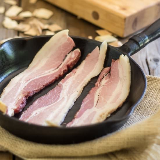 Hommade Smoked Bacon - Recipe photo by The Healthy Foodie
