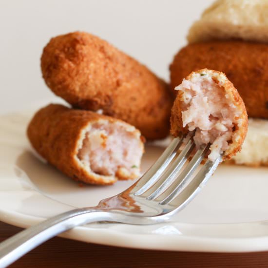 Cuban Ham Croquettes - Recipe photo by heartofhomemade