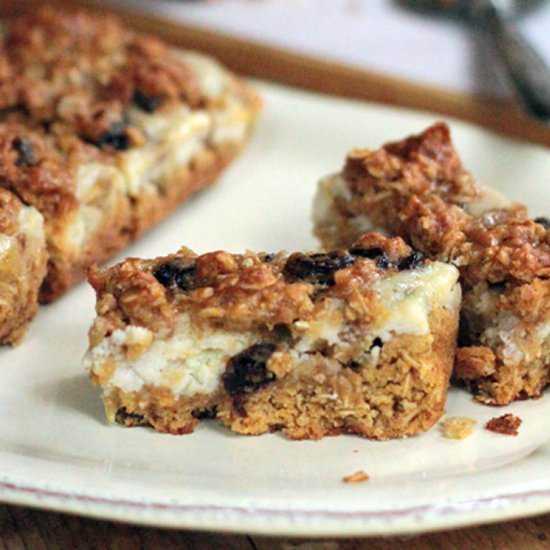 Oatmeal Bars with Ricotta Filling - Recipe photo by capefearnutrition