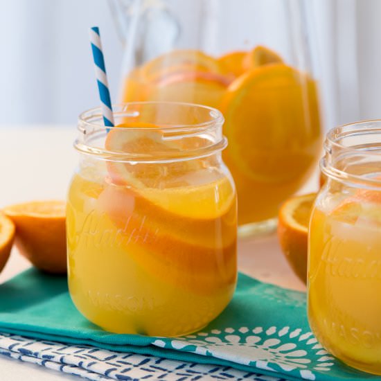 White Orange Sangria - Recipe photo by April Golightly