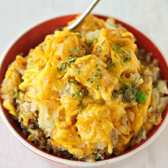 Crockpot Tater Tot Casserole - Recipe photo by slowcookergourmet