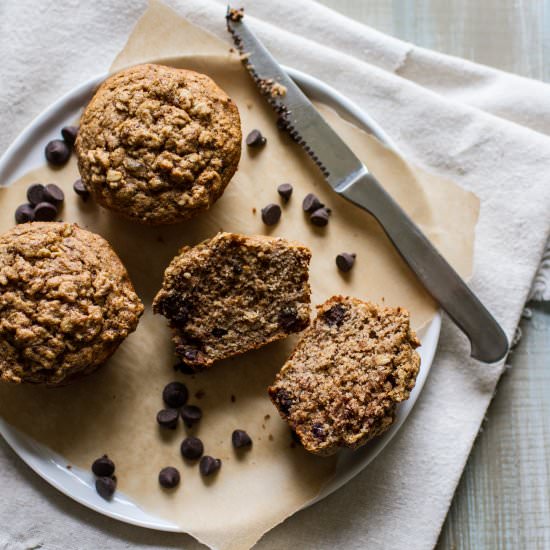 Chocolate Chip Banana Muffins - Recipe photo by edibleASH