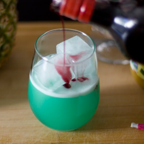 Blue Hawaiian Shark Attack - Recipe photo by TheDrinkBlog