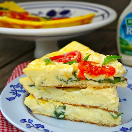 Fresh Caprese Frittata - Recipe photo by Momtastic