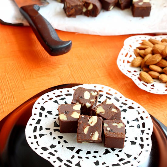 Chocolate & Nuts Fudge - Recipe photo by Priyanka Verma