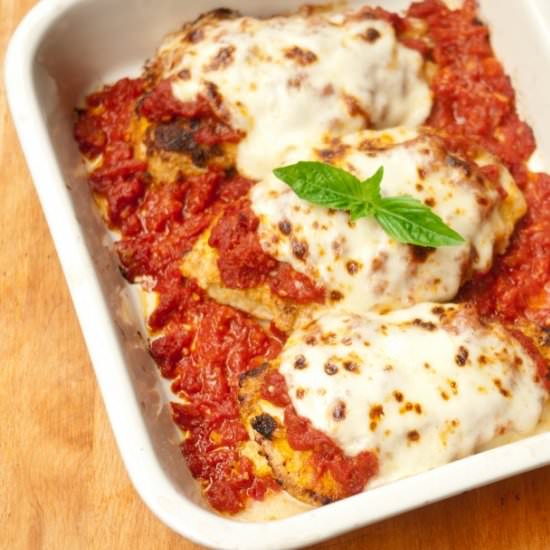Chicken Parmesan – Low Carb - Recipe photo by preheatto350.com