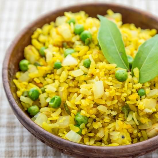Potato & Peas Poha - Recipe photo by cookwithmanali