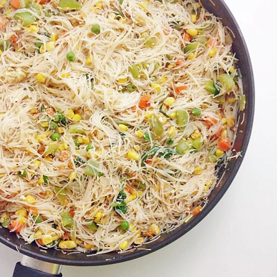 Vermicelli Stir Fry - Recipe photo by ieatthereforeicook