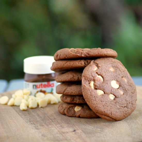 Skinny Nutella Choc Chip Cookies - Recipe photo by SouthernInLaw