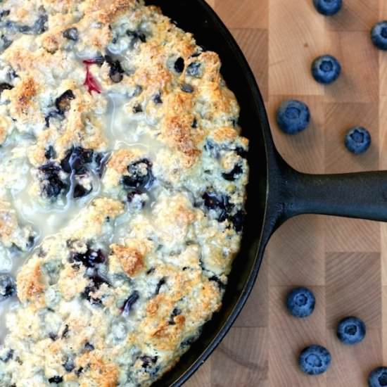 Cast Iron Lemon Blueberry Scone - Recipe photo by SewCreativeBlog