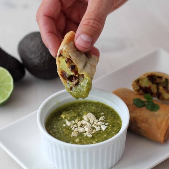 Avocado Egg Rolls - Recipe photo by Louisesmadblog