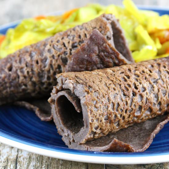 Ethiopian Injera Flatbread - Recipe photo by stayathomechef