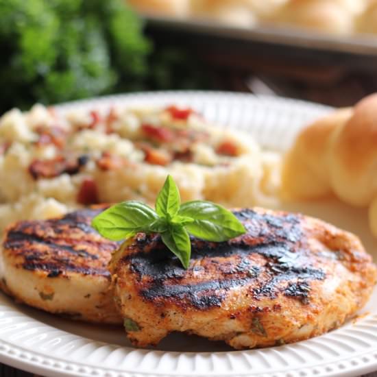 Grilled Sweet Basil Rub Chicken - Recipe photo by cakefordinner
