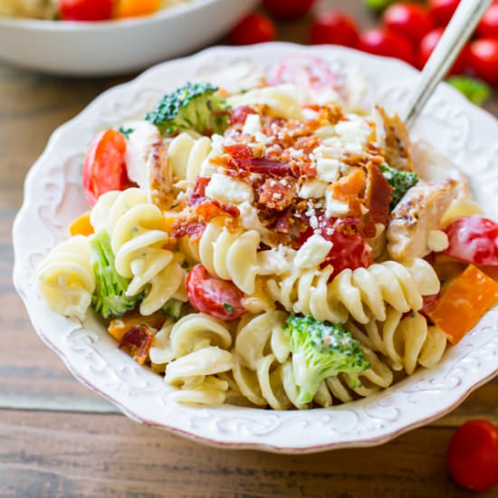 Chicken Bacon Pasta Salad - Recipe photo by sallysbakingaddiction