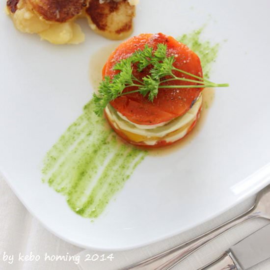 Sweetpepper-cheese-tart (in german) - Recipe photo by Kebo homing