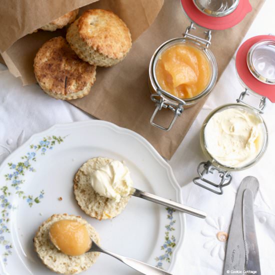 Grapefruit scones - Recipe photo by Cookie Cottage