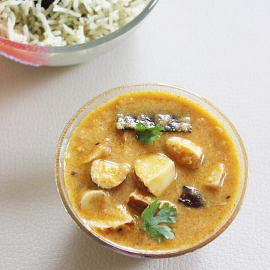 Jackfruit seed kurma curry - Recipe photo by swasthfreak