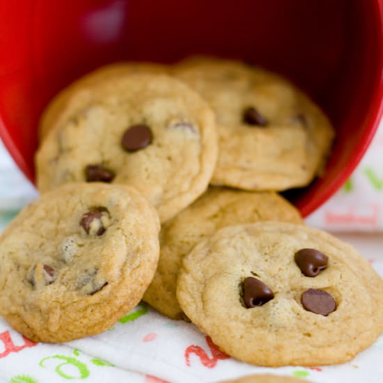 Mini Chocolate Chip Cookies - Recipe photo by a latte food