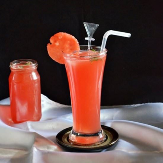 Coconut-Watermelon Rum Cocktail - Recipe photo by Hamaree Rasoi