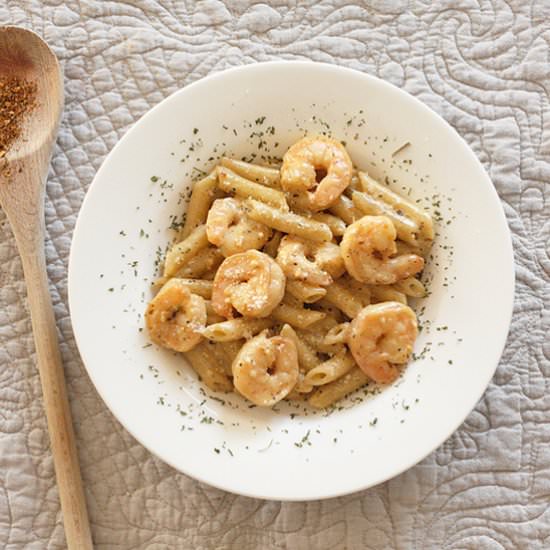 Cajun Style Shrimp Alfredo - Recipe photo by kitchen_trials