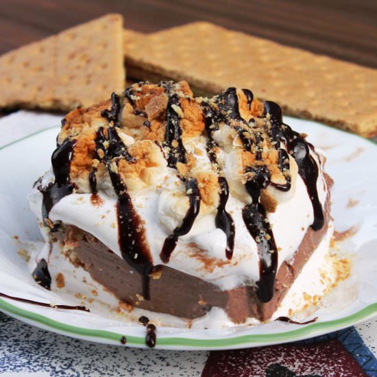 S’mores Lasagna for One - Recipe photo by TheSpiffyCookie