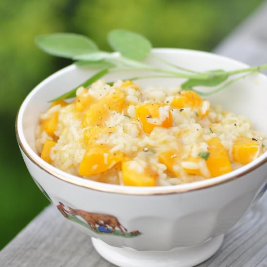 Butternut Squash Risotto - Recipe photo by thevegetarianginger