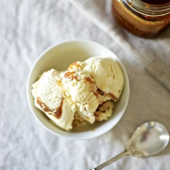 Salted Caramel Ice Cream - Recipe photo by pixelsandcrumbs