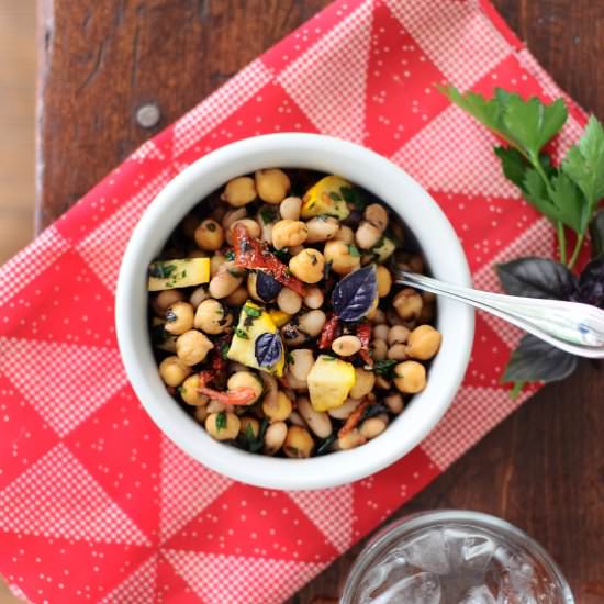 Five-Minute Super Bean Salad - Recipe photo by theminiaturemoose