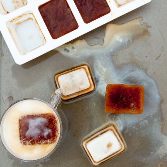 Coffee & Milk Ice Cubes - Recipe photo by thesassylife