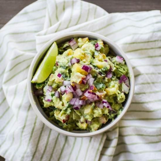 Stone Fruit Guacamole - Recipe photo by edibleASH