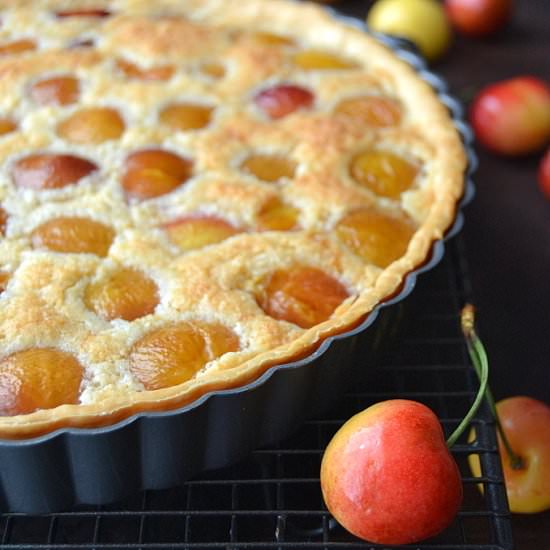 Ranier Cherry Almond Tart - Recipe photo by theviewfromgreatisland